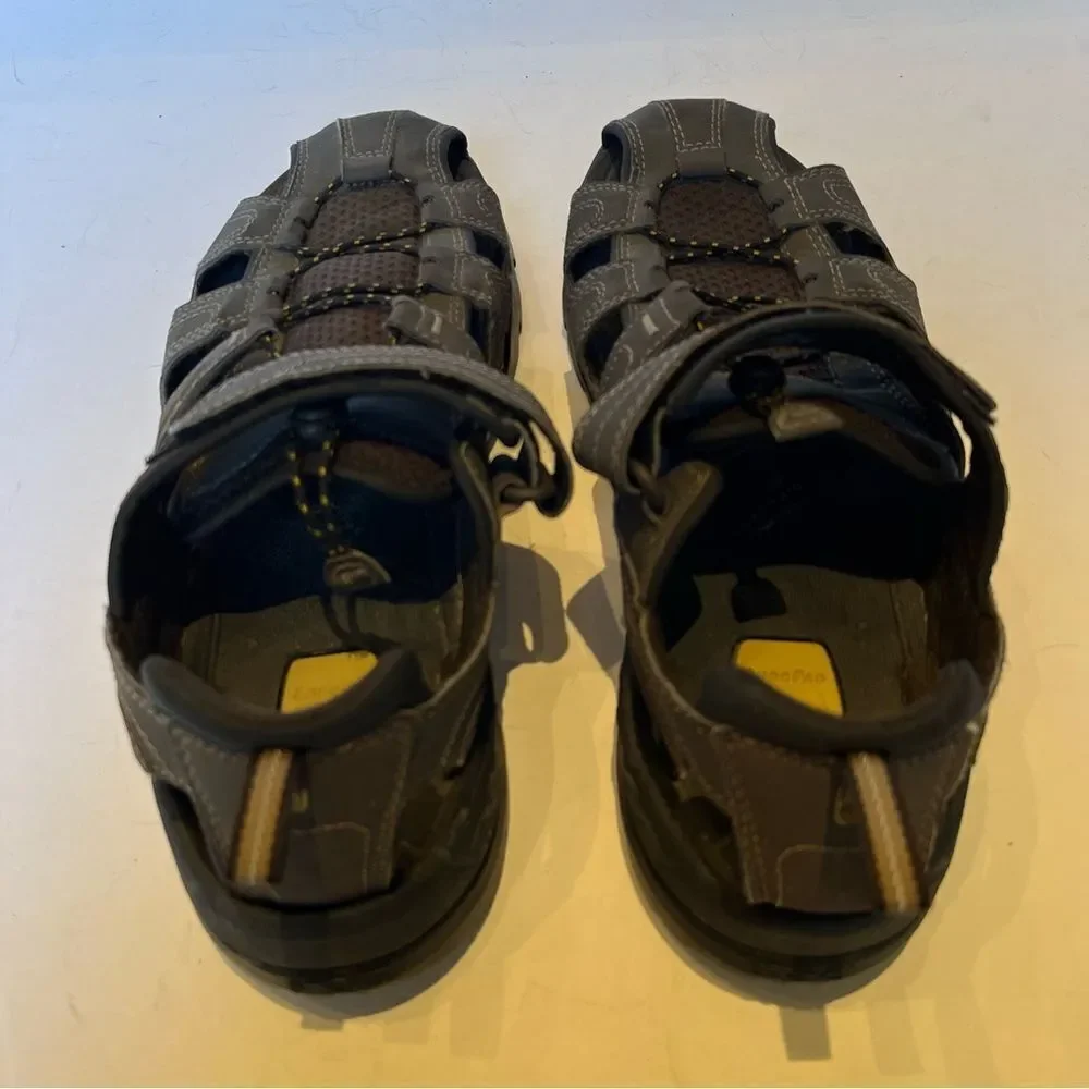 Teva Men's Brown/Gray Sandals Shoc Pad Size 9